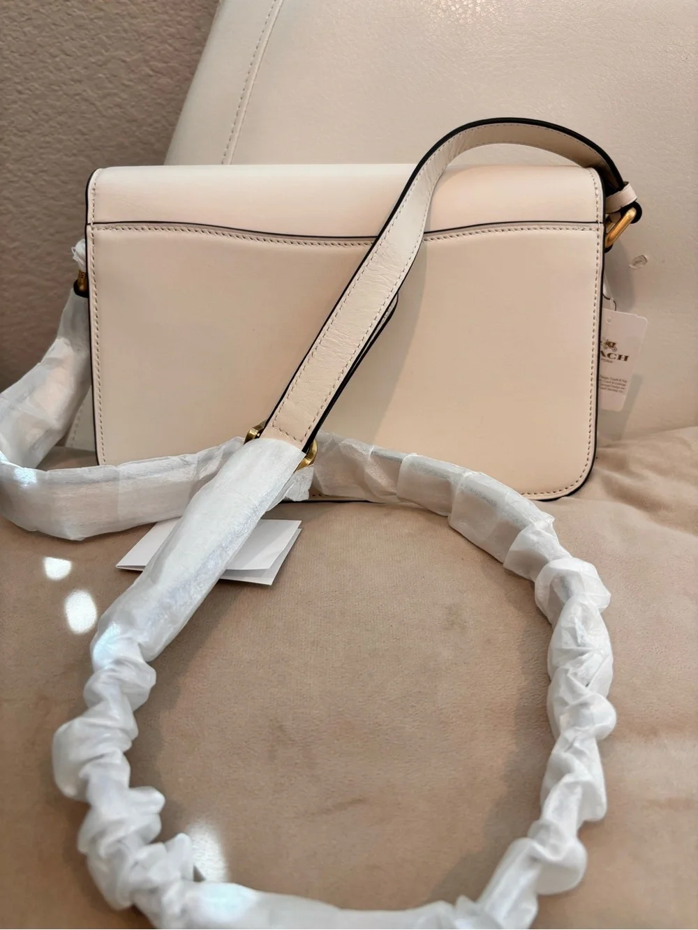 COACH Studio Chalk White Crossbody Shoulder Bag NWT $450+ - Picture 7 of 16